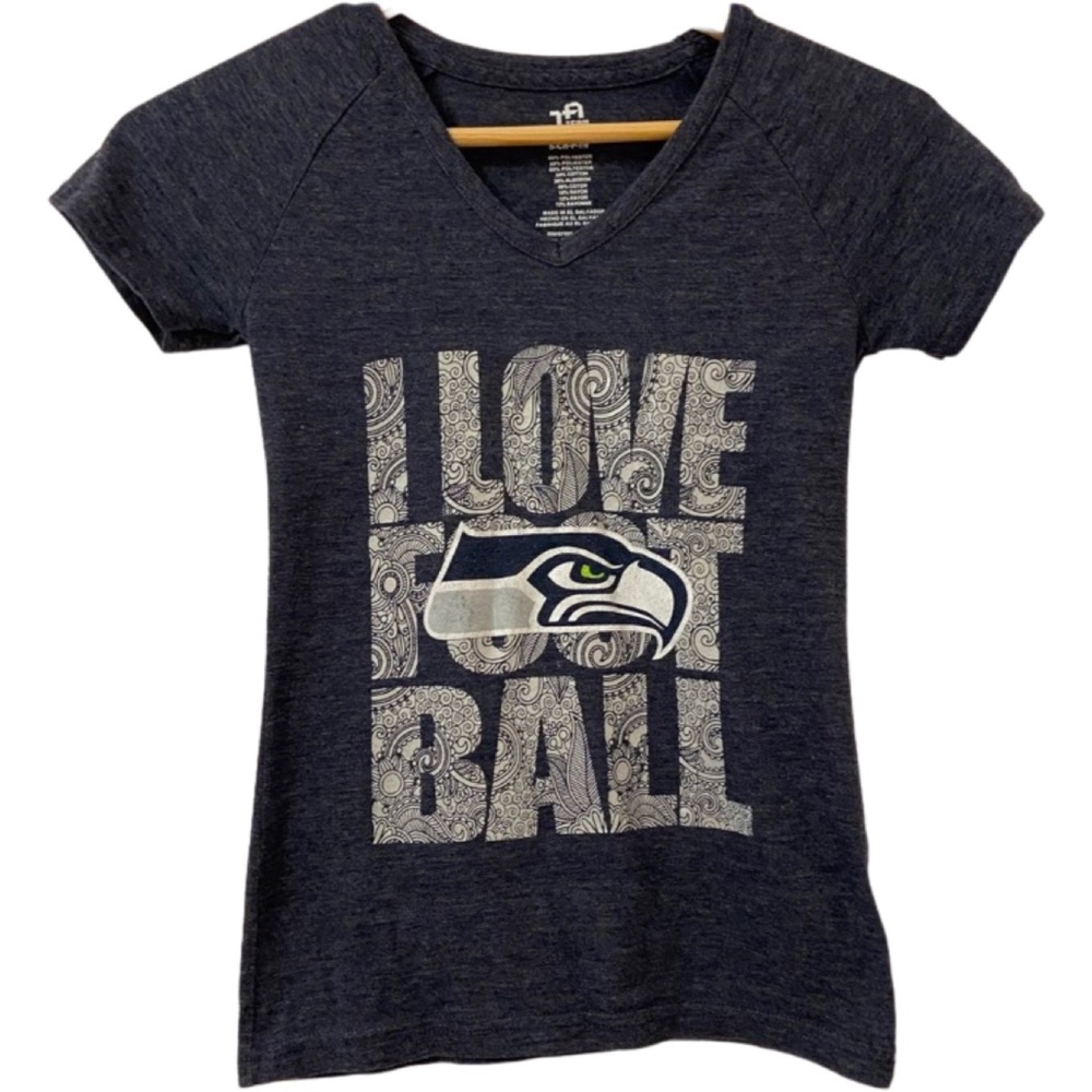 Seahawks girls short sleeve T-shirt. Size: S blue